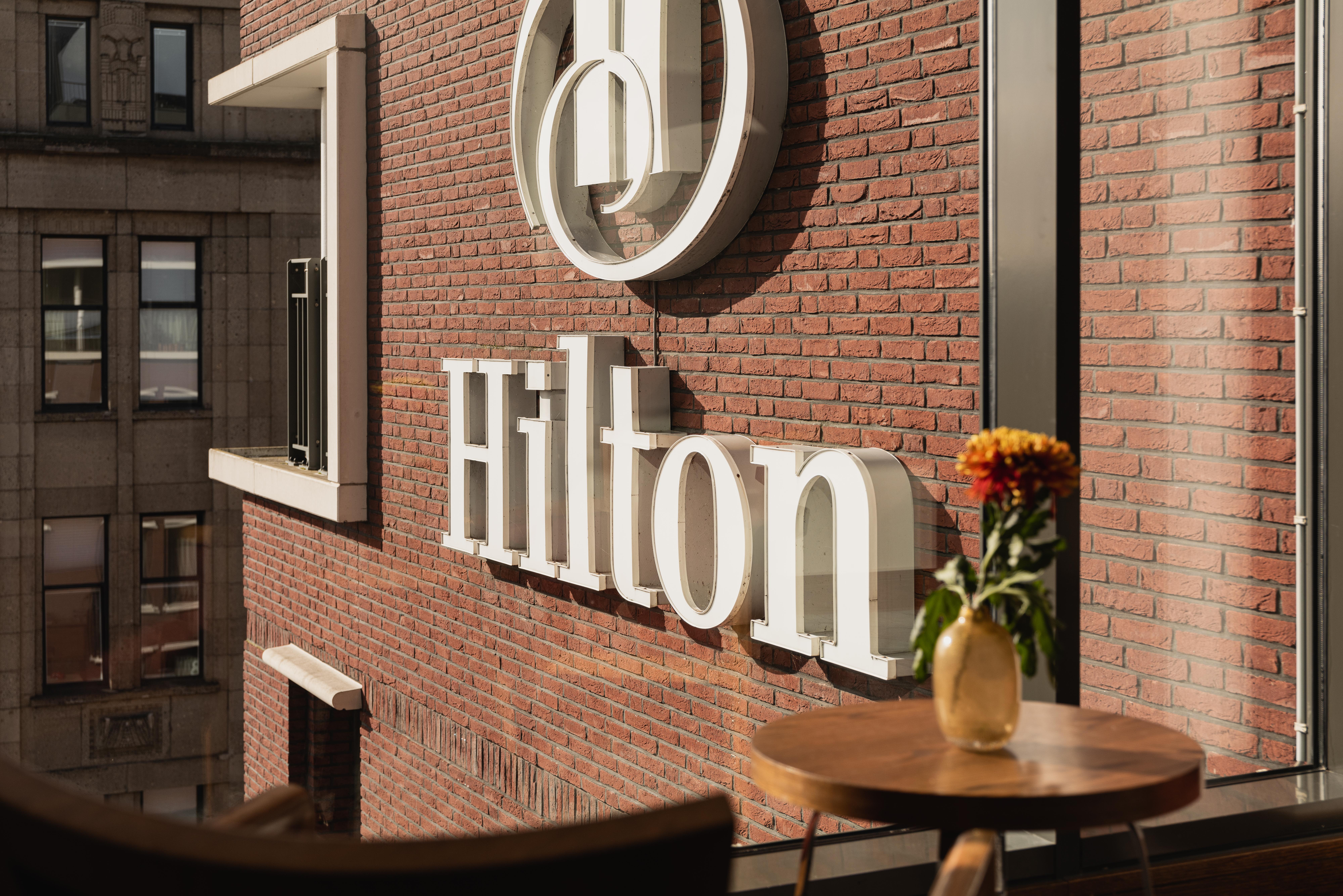 Hilton The Hague Hotel Exterior photo Hilton logo